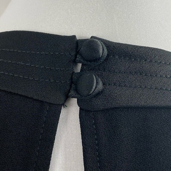 Trina Turk Women's Black Cold Shoulder Embellished Designer Party Dress 2/C34 - Picture 8 of 9